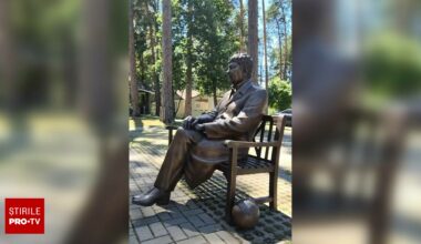 Șahtior Donețk trimite statuia lui Mircea Lucescu în România: „Este în drum spre Mister”. VIDEO