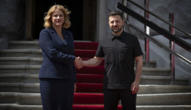 Zelensky meets with Latvian PM