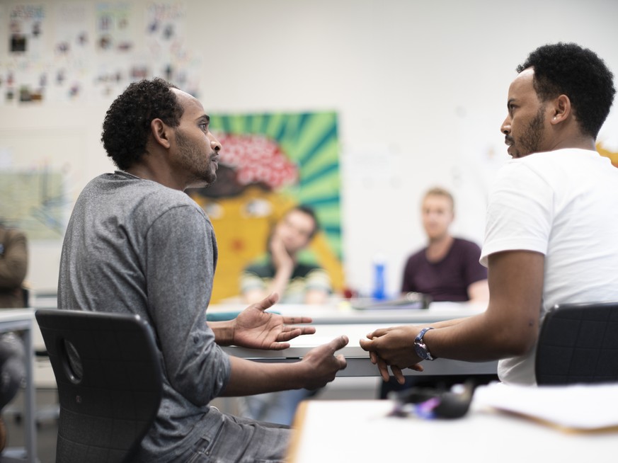 ARCHIVBILD ZU DEN THEMEN DER HEUTIGEN BUNDESRATSSITZUNG, AM MITTWOCH, 21. AUGUST 2019 - German lessons at the Berufsbildungszentrum (BBZ) Olten as part of the integration training (INVOL) for logistic ...