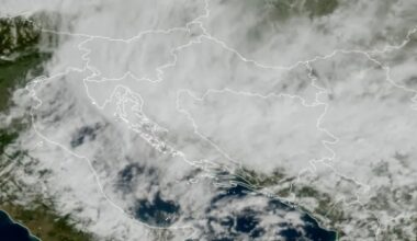 Rare Summer Cyclone Covers Croatia in Clouds, Clearing Expected Soon
