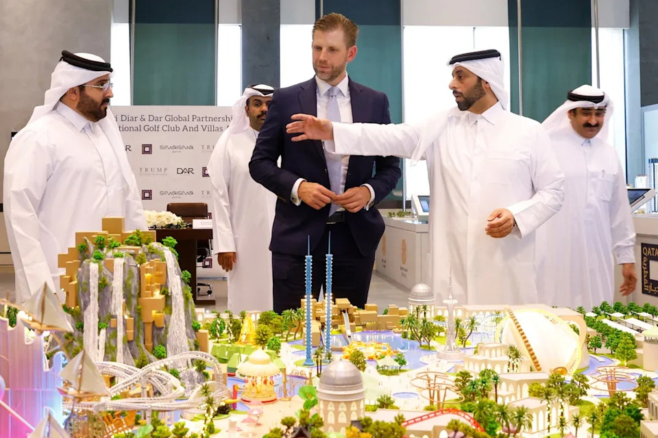 The Trump Organization continues to pursue lucrative foreign deals, including a golf resort in Qatar, during the Trump administration (AFP via Getty Images)