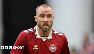 Christian Eriksen in action for Denmark
