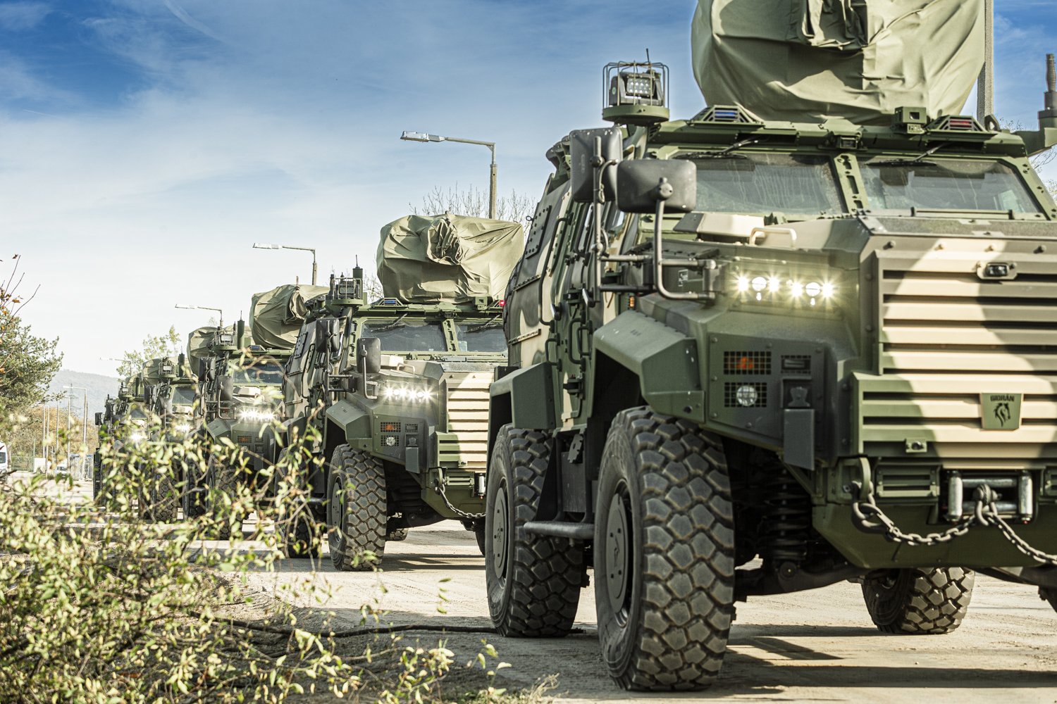 56 New, High-Tech Armored Vehicles Strengthen the Defense Forces