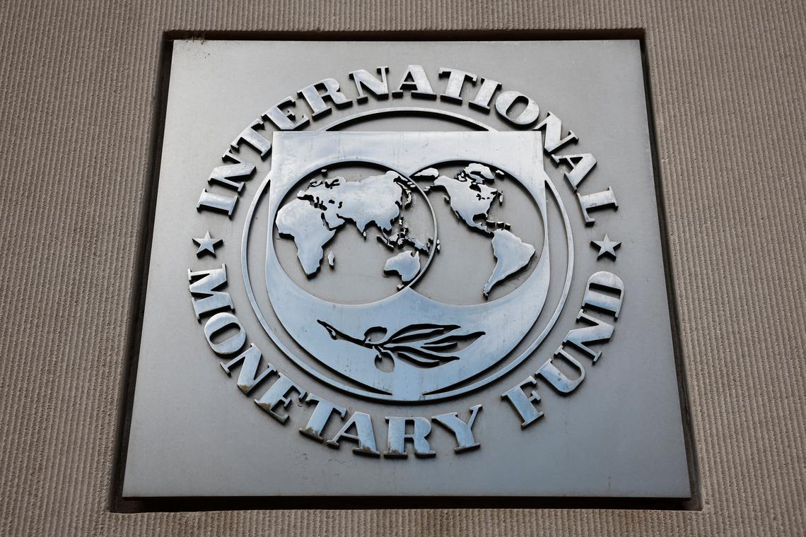 A view of the International Monetary Fund (IMF) logo at its headquarters in Washington, D.C., U.S., November 24, 2024. REUTERS/Benoit Tessier/File Photo