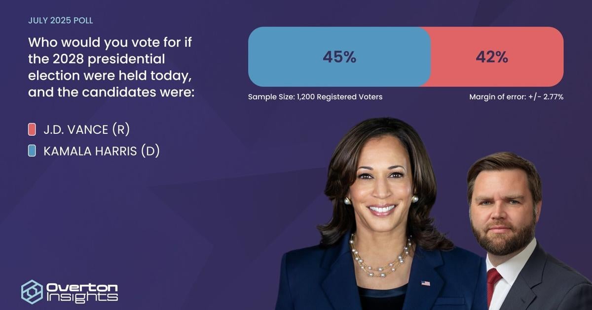 Poll: Harris favored over Vance in hypothetical 2028 presidential election | National