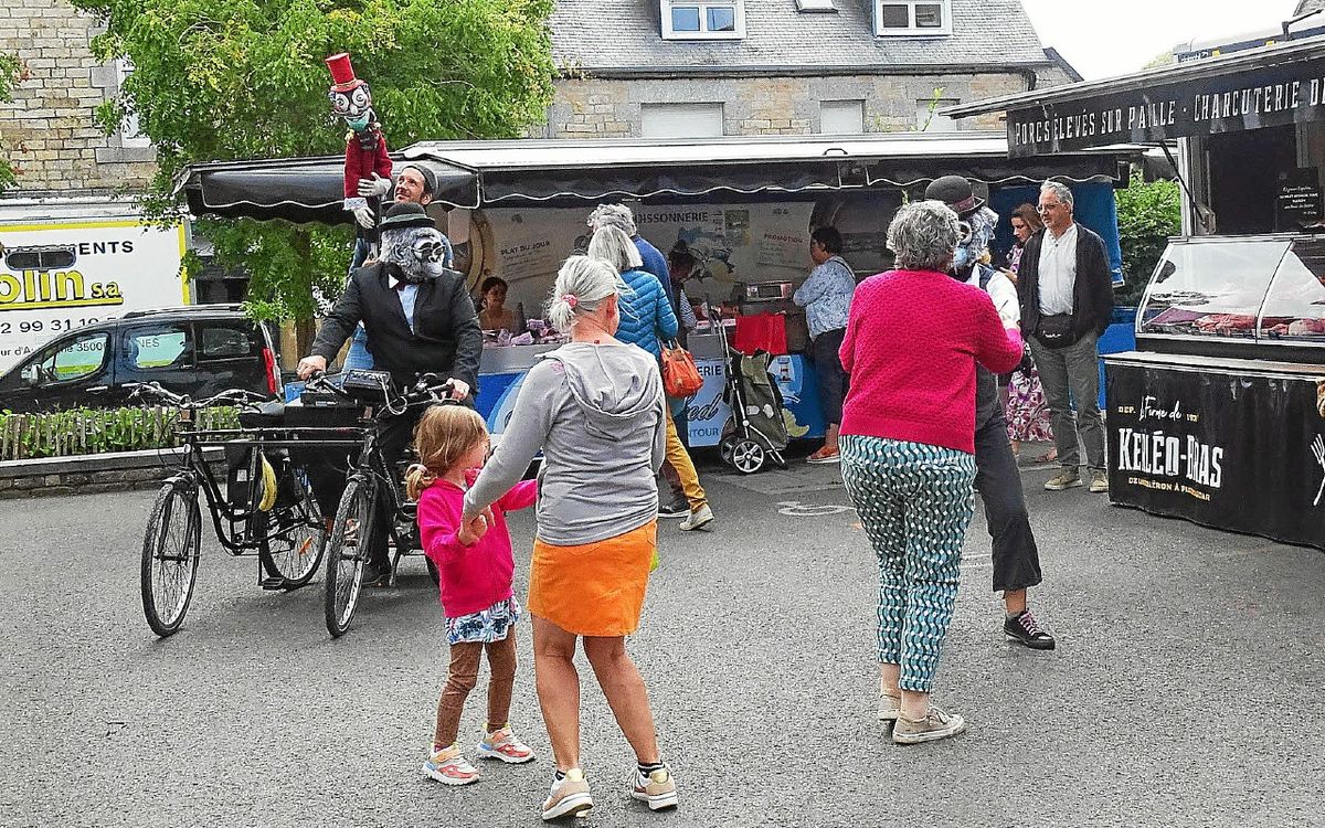 Une animation loufoque a eu lieu sur le marché de Bégard