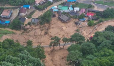 Heavy rains in South Korea leave at least 17 dead and 11 others missing