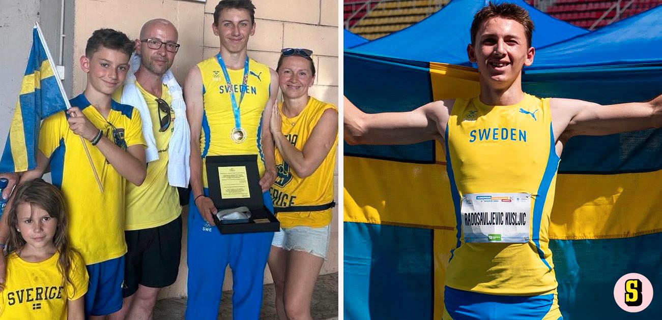 Medaljregn för Sverige • Guld till Nino Radosavljevic Kusljic
