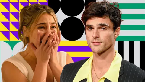 Sony Pictures / Getty Images A composite picture of a scene from I Know What You Did Last Summer, showing a woman screaming, and Jacob Elordi