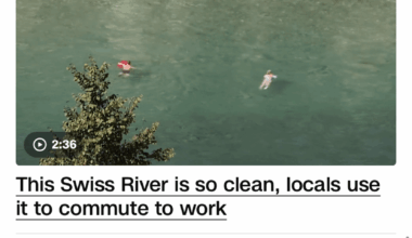 On CNN International: Swiss commute by river