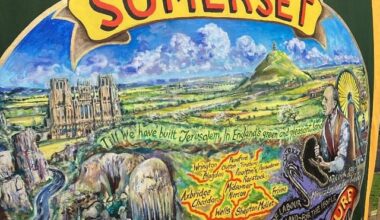 Some beautiful pit banners in Durham Miners’ Gala, over various years