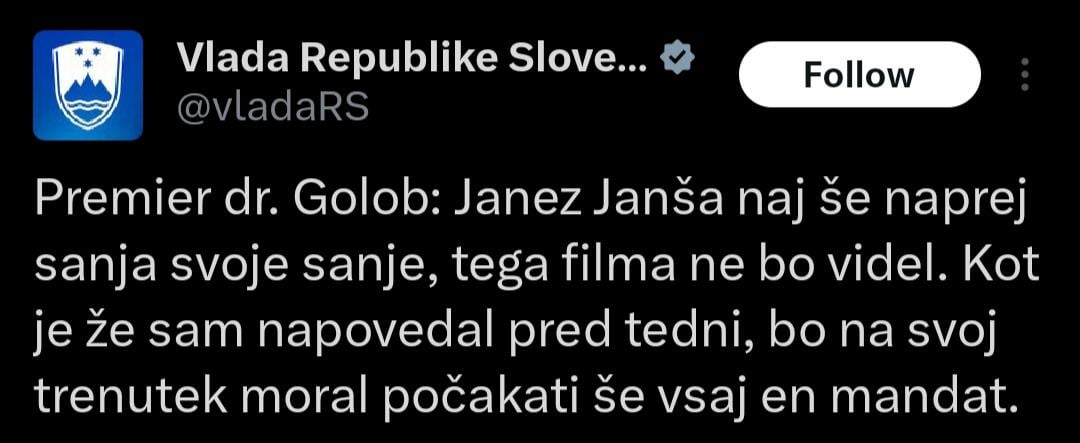 Objava uradnega profila vlade