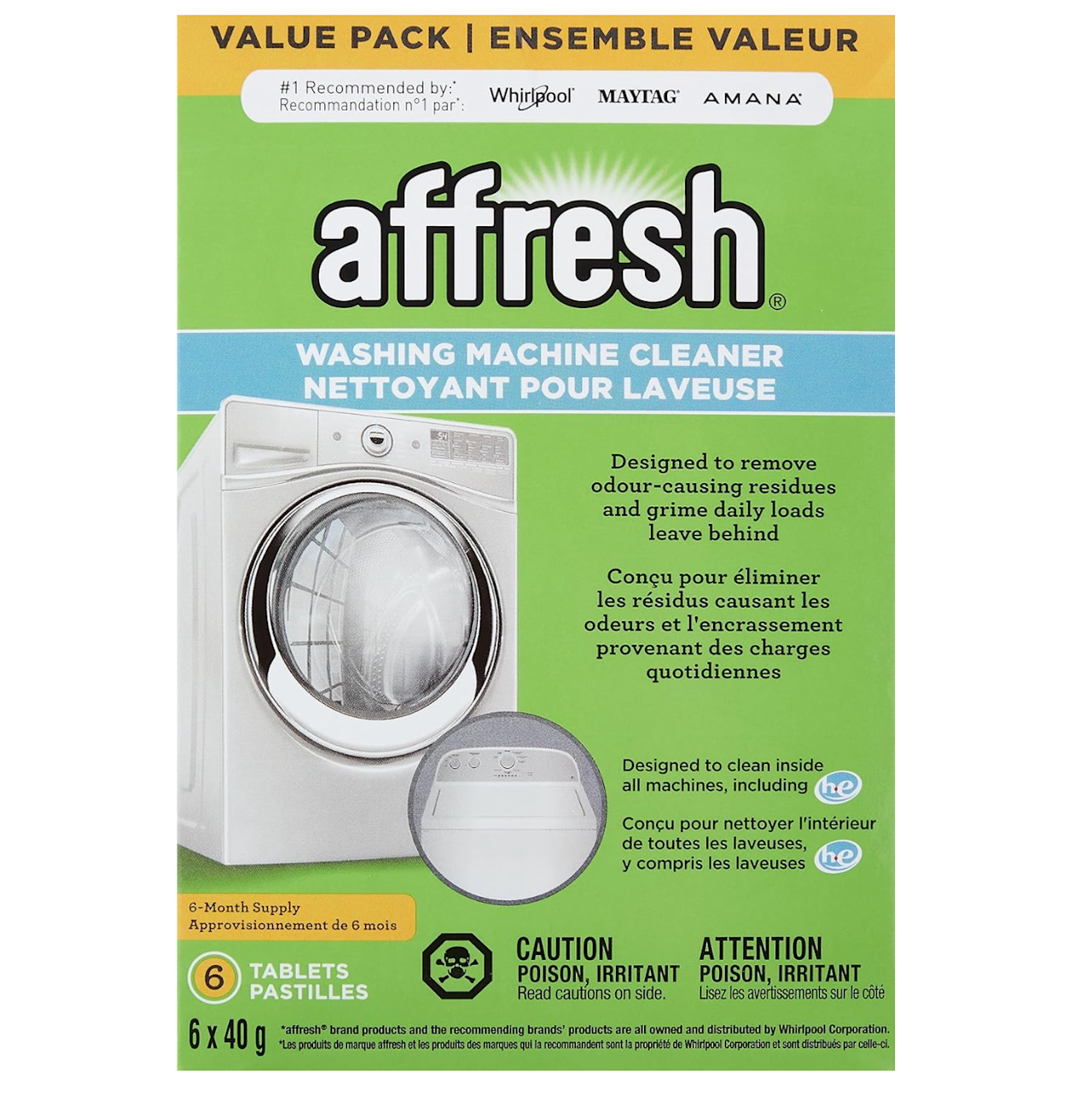 Affresh Washing Machine Cleaner Tablets - 6 Pack