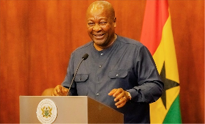 John Dramani Mahama is the President of Ghana