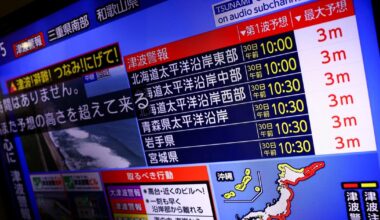 EN DIRECT - Alerte au tsunami : des vagues de 3 mètres attendues dans le Pacifique, la centrale de Fukushima évacuée au Japon