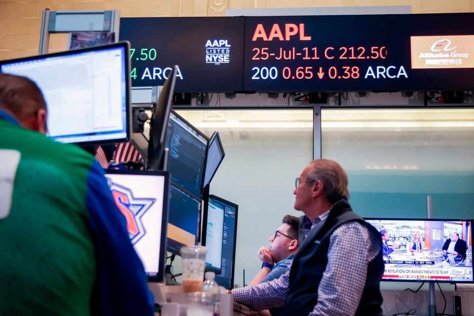 Traders at the NYSE yesterday. Photo: Bloomberg