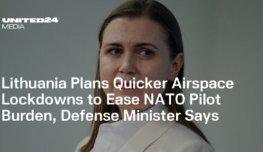 Lithuania Plans Quicker Airspace Lockdowns to Ease NATO Pilot Burden, Defense Minister Says — UNITED24 Media