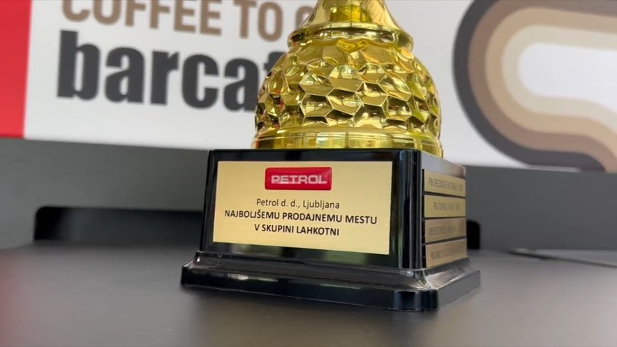 Nagrada, ki jo je prejel Petrolov servis v Črnem Vrhu
