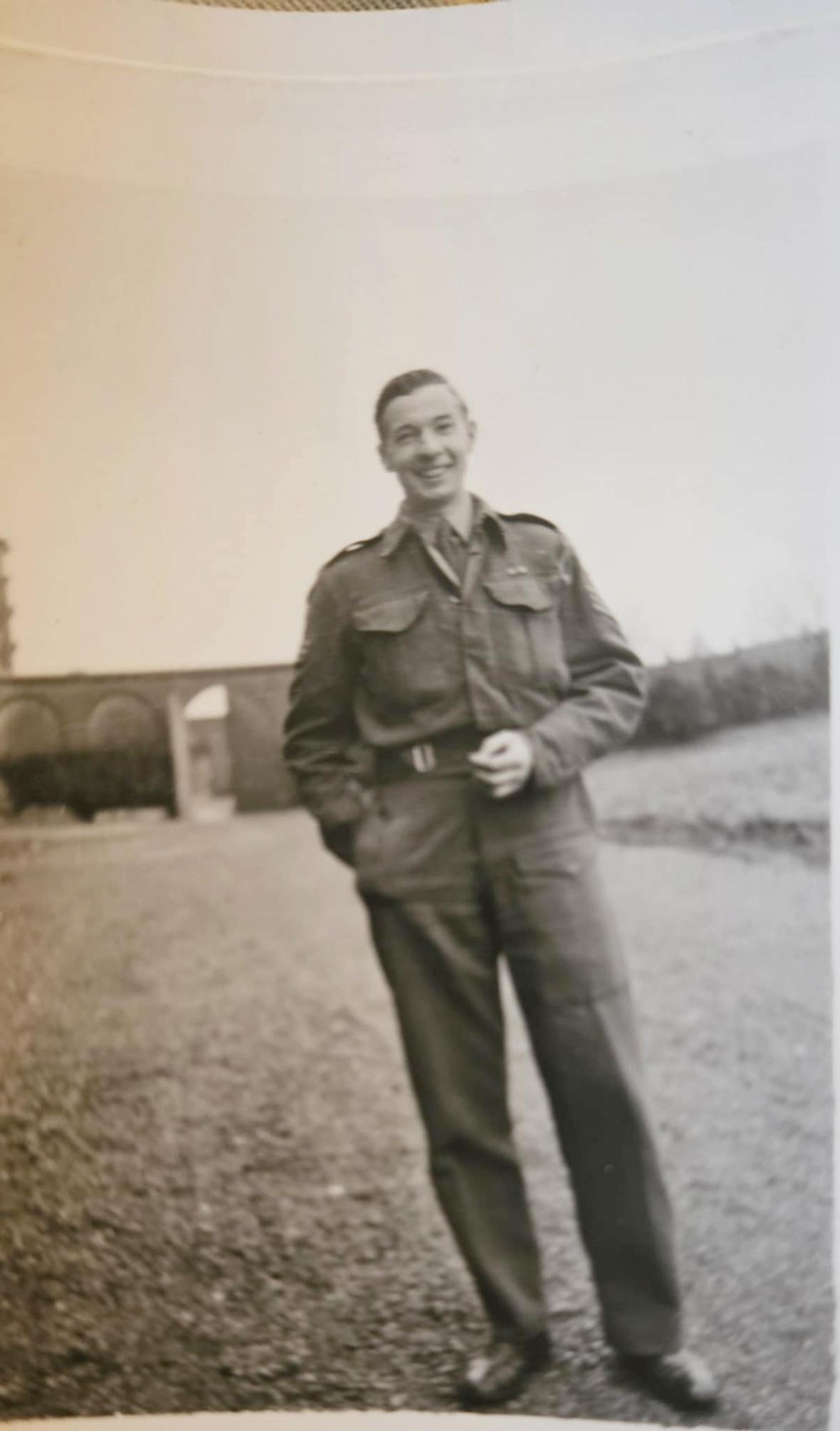 Fred Hallam served in Malta during the second world war. Photo: Rob Hallam