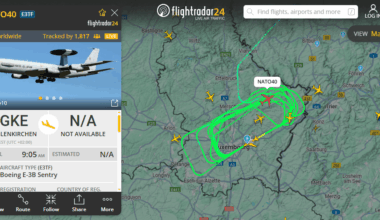 NATO plane making rounds above Luxembourg. Currently the single most tracked flight on flightradar24. What's going on here?