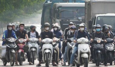 Vietnam will ban fossil-fuel motorcycles from central Hanoi over pollution concerns