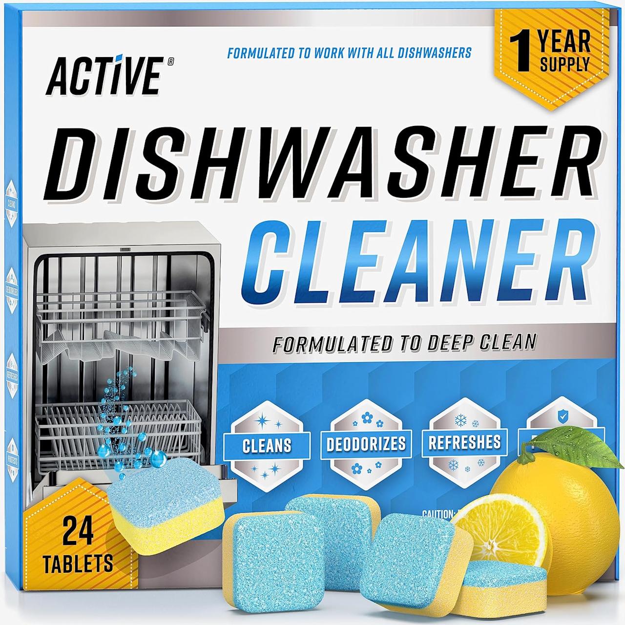 Dishwasher Cleaner And Deodorizer Tablets. (Image via Amazon Canada)