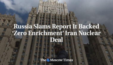 Russia Slams Report It Backed ‘Zero Enrichment’ Iran Nuclear Deal
