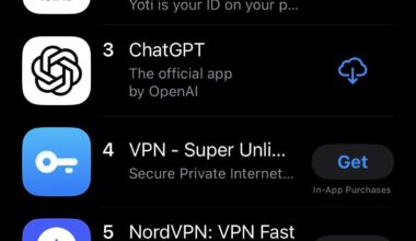 VPN apps become most downloaded on the UK App Store apps in UK instantly after Online Safety act comes in