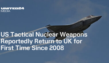 US Tactical Nuclear Weapons Reportedly Return to UK for First Time Since 2008 — UNITED24 Media