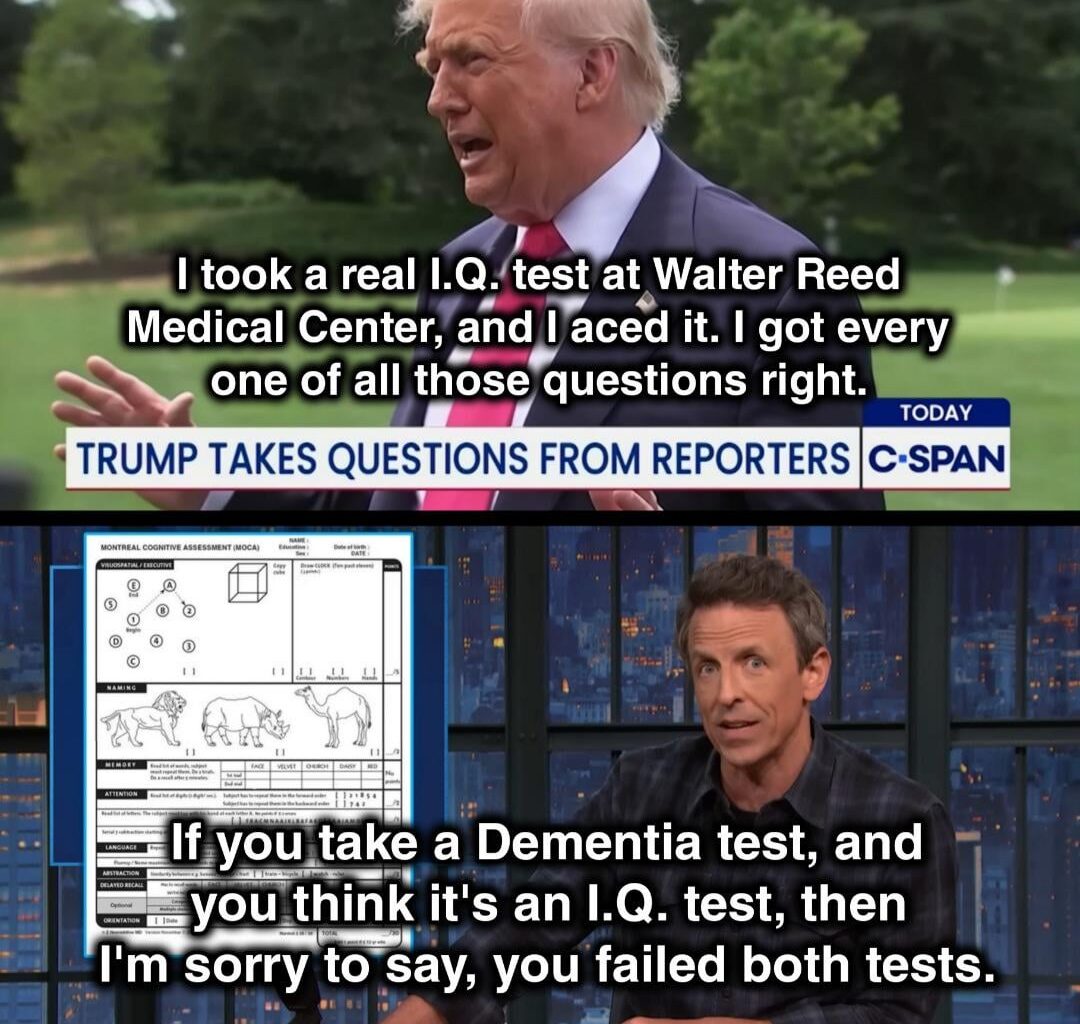 He has the I.Q. of a potato