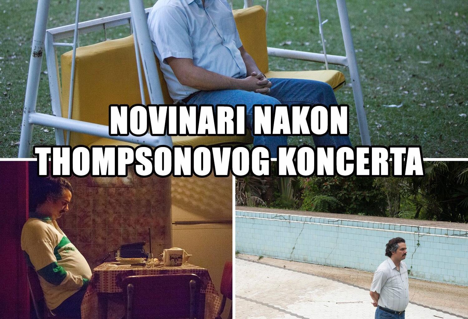 Novinari nakon Thompsonovog koncerta
