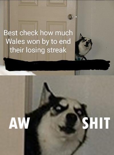 I overslept and missed the rugby match with Japan, I'd best check the result-