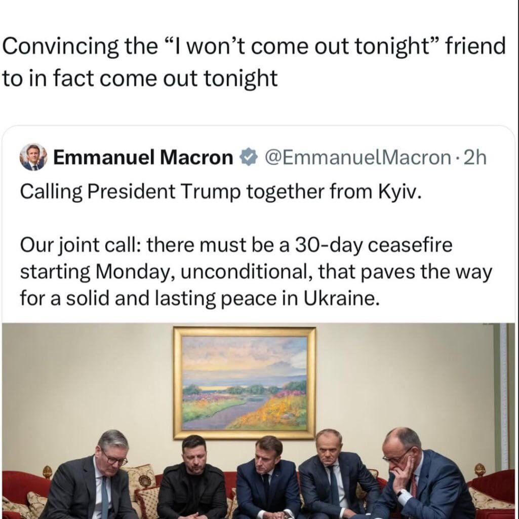 ‘Just come for one’