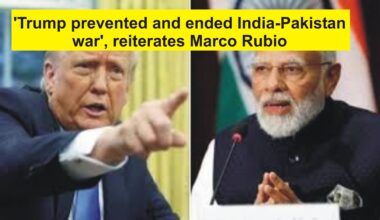 ‘Trump prevented and ended India-Pakistan war’, reiterates Marco Rubio