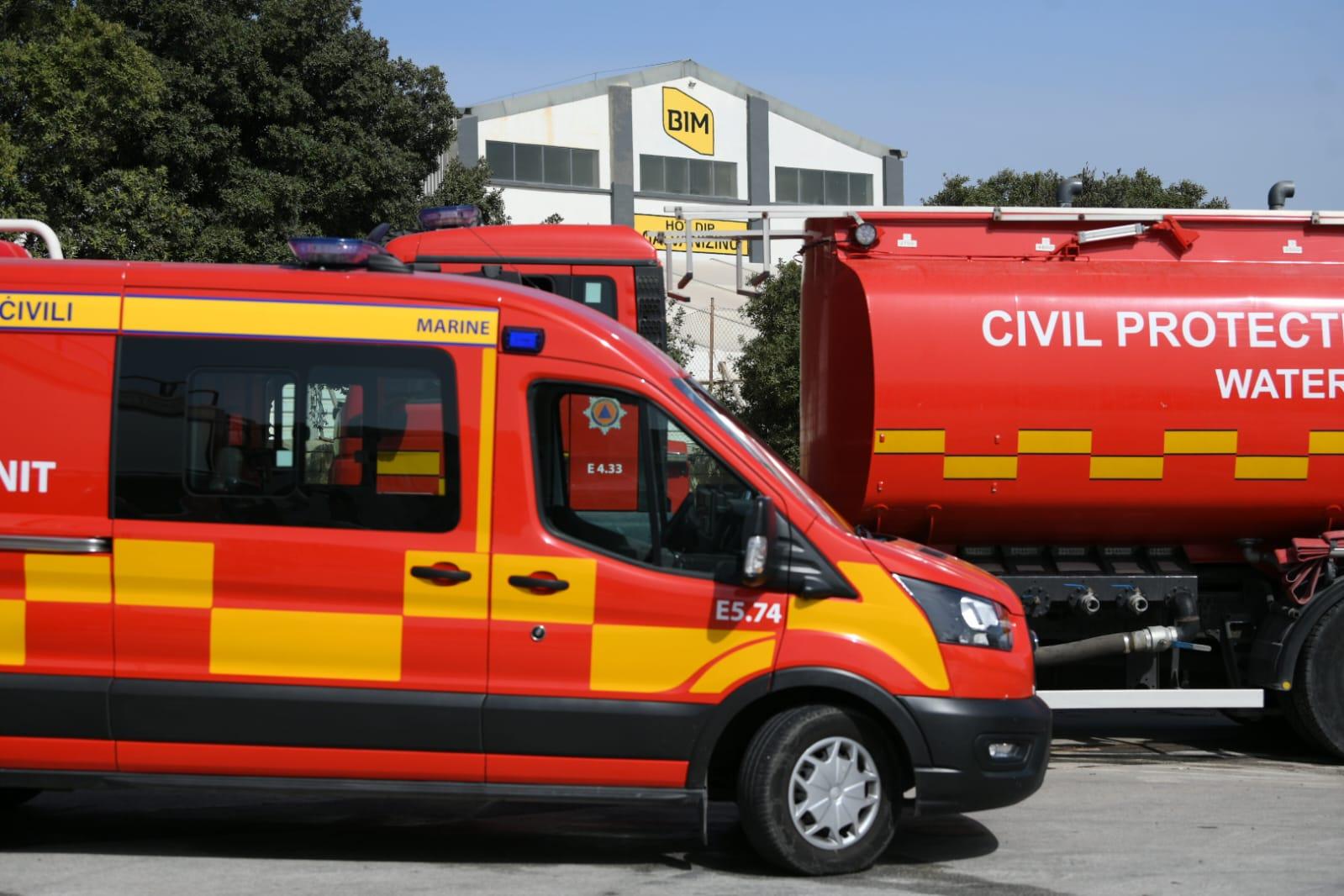 The work of firefighters meant the adjacent BIM Ltd factory saw only superficial damage, a CPD spokesperson said. Photo: Matthew Mirabelli. The work of firefighters meant the adjacent BIM Ltd factory saw only superficial damage, a CPD spokesperson said. Photo: Matthew Mirabelli.