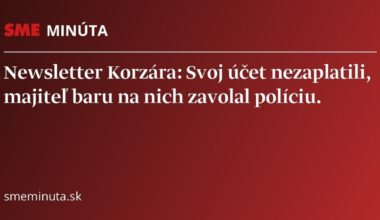 Newsletter Korzára: Prečítajte si správy z východného Slovenska