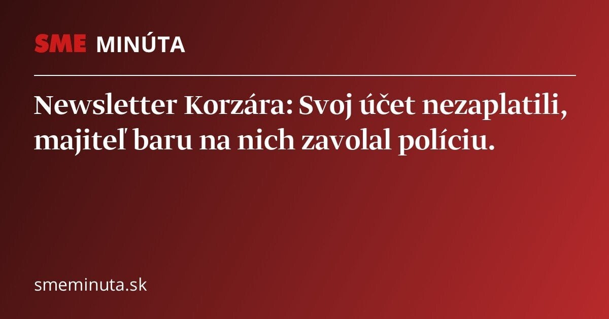 Newsletter Korzára: Prečítajte si správy z východného Slovenska