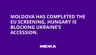Moldova has completed the EU screening, Hungary is blocking Ukraine