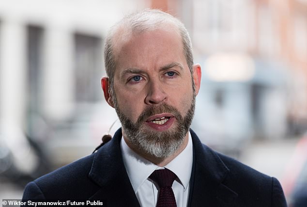 Business Secretary Jonathan Reynolds (pictured) said the number of hotels being used to house asylum seekers in the UK had halved from 400 to about 200 but added that people were upset with the asylum system for 'legitimate reasons'