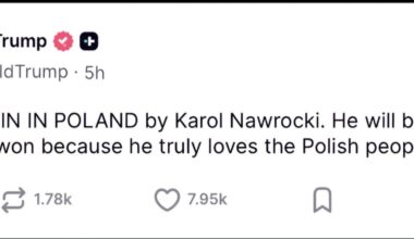Trump's reaction to Karol Nawrocki's victory in presidential election