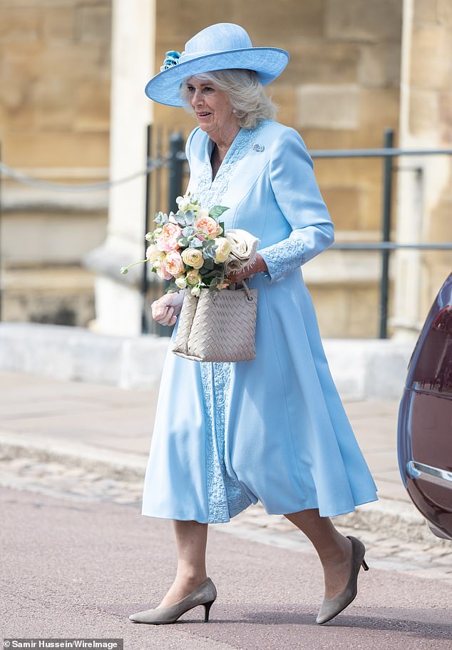 And fashion editor Karine Laudort revealed Camilla's outfit and colour choice was no accident but a nod to the themes of renewal and new life