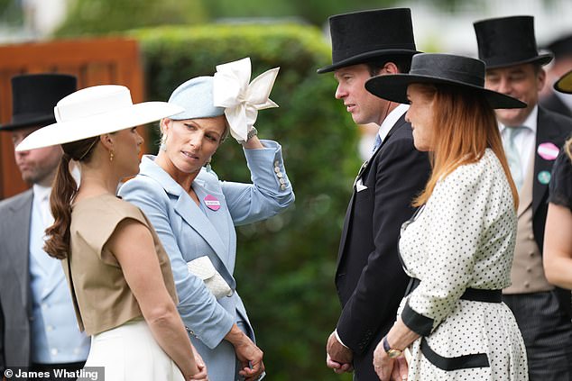 Princess Eugenie, Zara Tindall, Jack Brooksbank and Sarah Ferguson at Royal Ascot