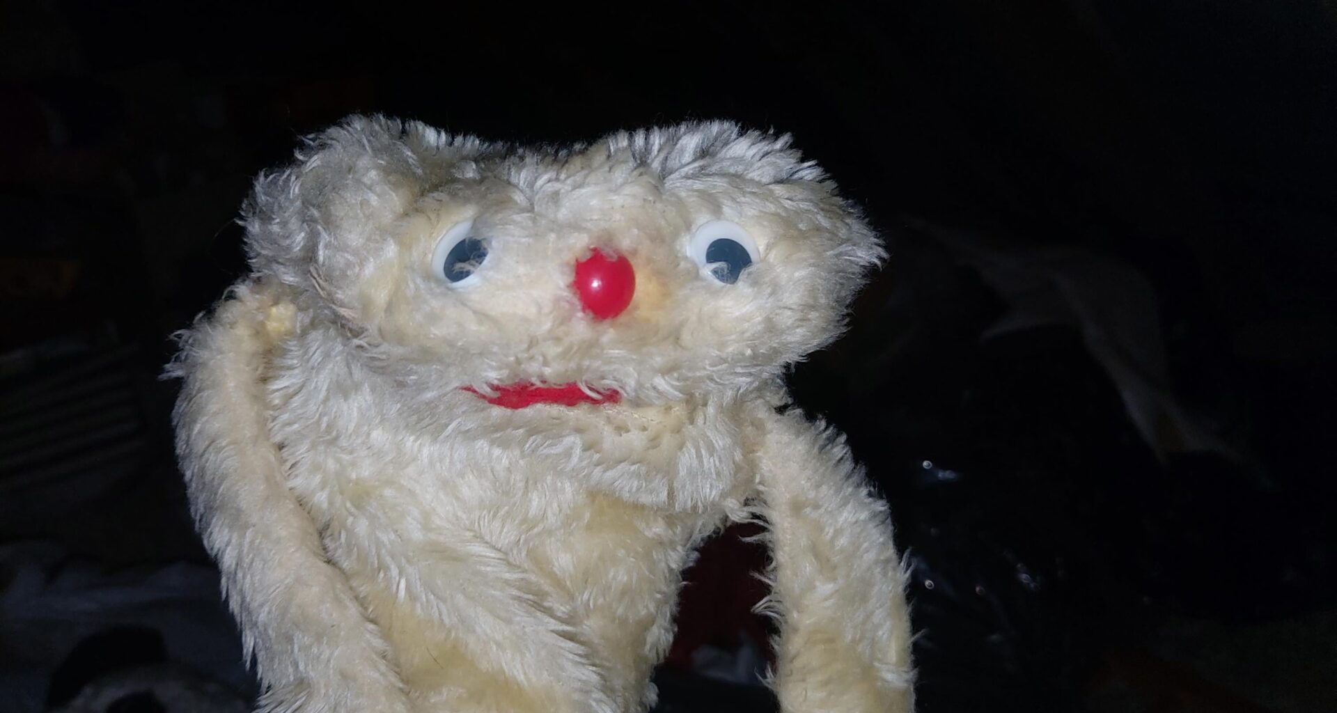 Just found my fake Gordon the Gopher puppet in the attic. Mablethorpe market, 1987