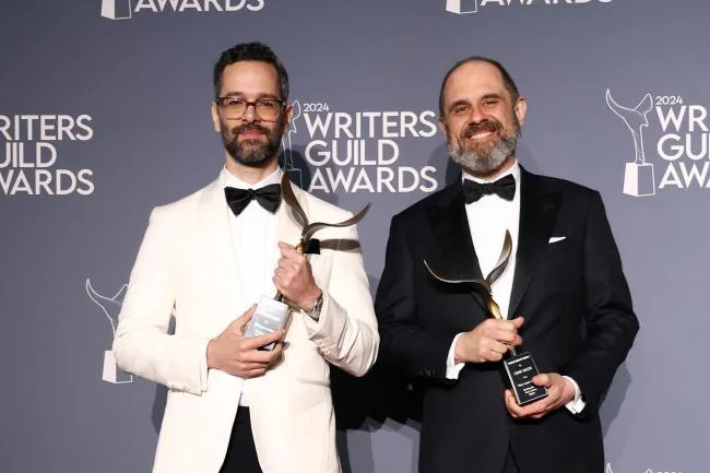 Neil Druckmann and Craig Mazin at the 2024 Writers Guild Awards held at the Hollywood Palladium on April 14, 2024 in Los Angeles, California.