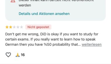 Be careful relying on Google maps reviews in Germany