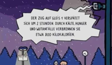 An alle Arbeiter, die den Zug nehmen: Freut ihr euch bereits auf den Winter?