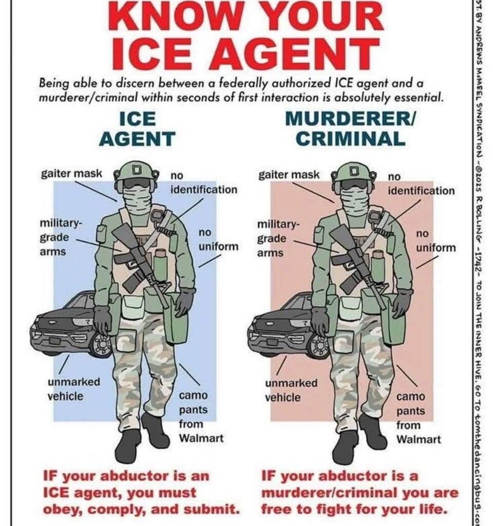 How to spot an ICE Agent.