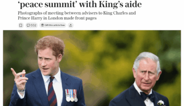 Sussexes’ frustration over leaked ‘peace summit’ with King’s aide