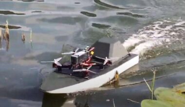 Ukraine has developed a small river drone "Ursula" that can also serve as a carrier for an FPV drone