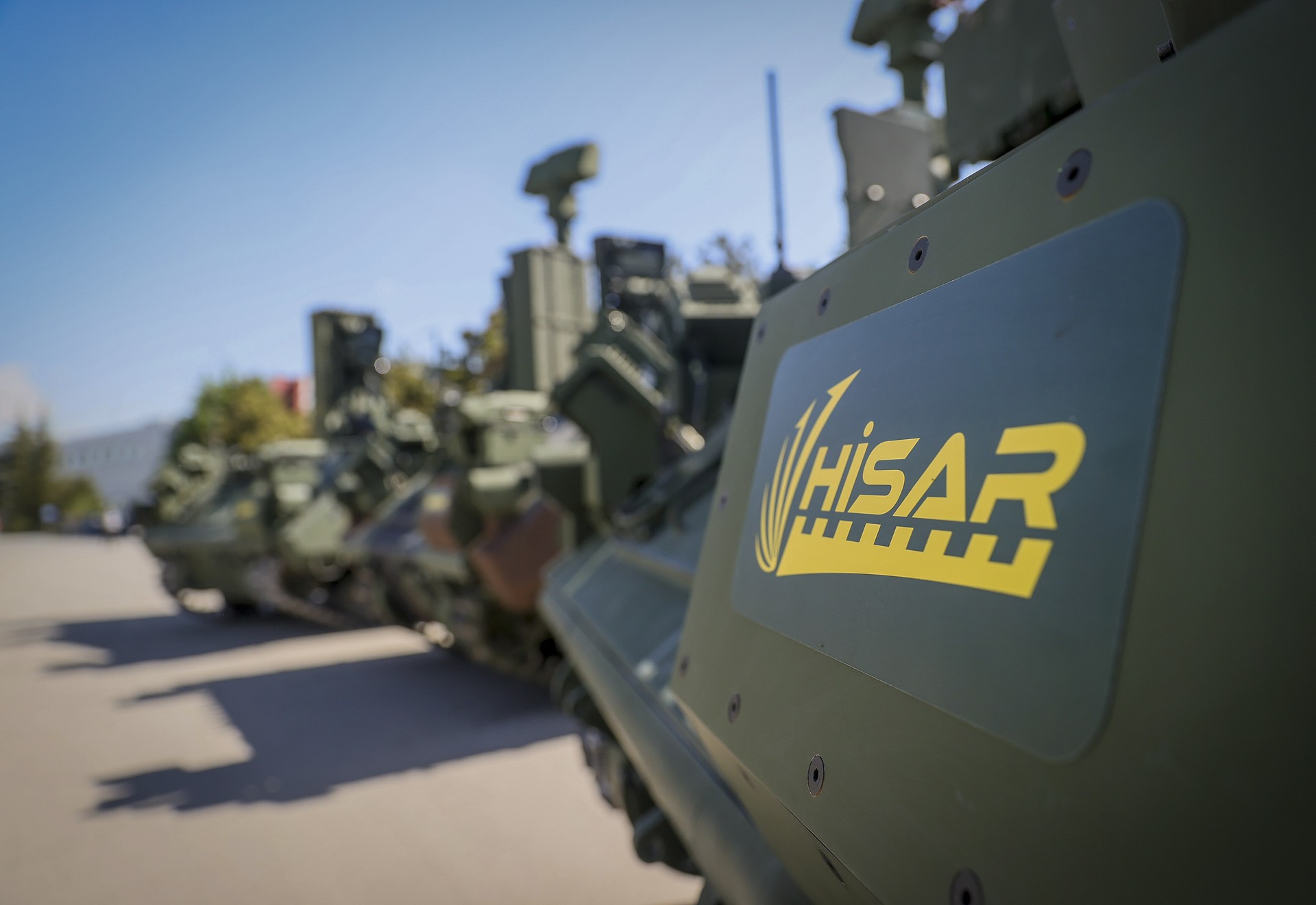 A low altitude air defense system, Hisar-A+, which is a member of Hisar, a family of short-range to long-range surface-to-air missile systems is seen in Ankara, Türkiye on May 7, 2021 (AA Photo)